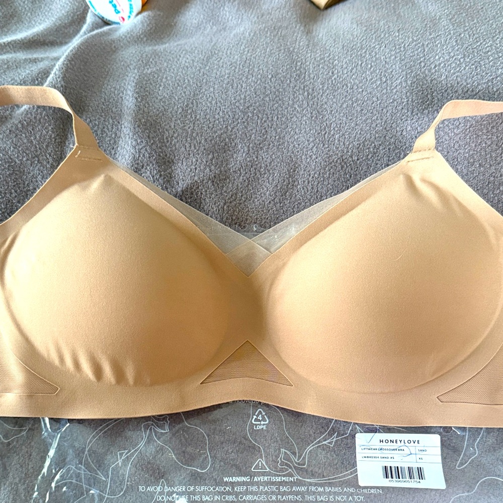 HONEYLOVE -Liftwear Crossover Sand Bra XS- BRAND NEW